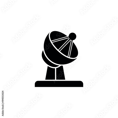 Satellite Dish Icon Simple Design Element.