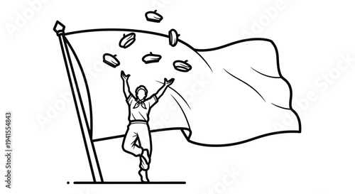 Celebration Flag Juggling Fruit