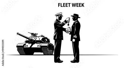 Fleet Week Navy Officer Awards Tank Crew Member Medal Military Honor