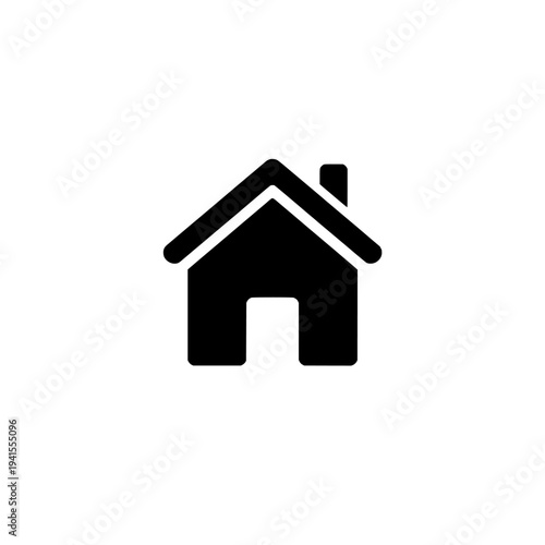 Real estate house key icon logo design. Home property sign and symbol. Mortgage and security vector illustration.