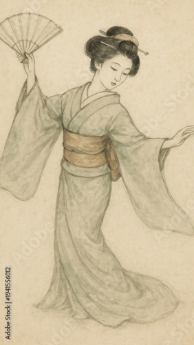 Elegant traditional Japanese art