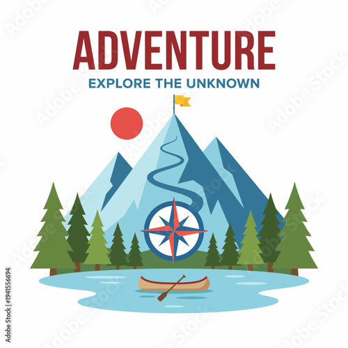 This image captures an inspiring mountain landscape, featuring a winding river, towering peaks, and vibrant greenery, perfect for adventurers seeking exploration and discovery.