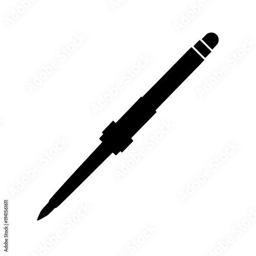 Soldering iron icon logo design. Soldering iron sign and symbol. Electronics repair tool.