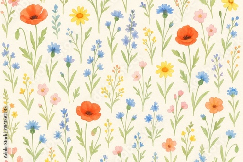 Colorful floral pattern background