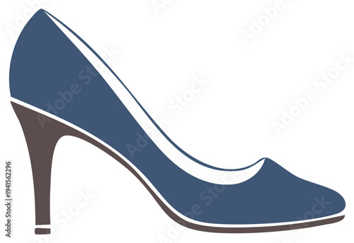 Elegant High Heel Shoe Vector Illustration Stylish Footwear Design Isolated Icon Fashionable Woman's Accessory Graphic Resource