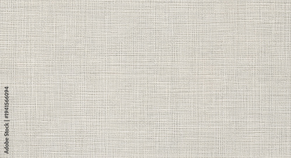 Fototapeta premium Subtle woven texture backdrop neutral beige linen fabric surface with fine interlaced threads for crafting and design purposes