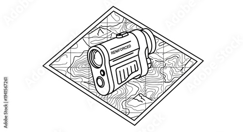 Rangefinder on Topographic Map