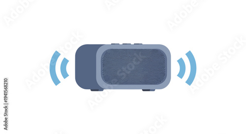 Vector illustration of a wireless speaker