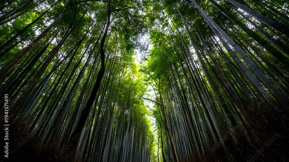 Fototapeta premium green bamboo forest