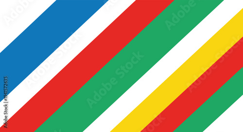 Abstract geometric shapes in primary colors create a vibrant and dynamic composition a striking silhouette high quality professional detailed modern elegant