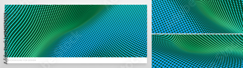 Convex background. Gradient texture. Grid surface. 3D illustration for brochure, poster, cover, card, presentation, flyer or banner.