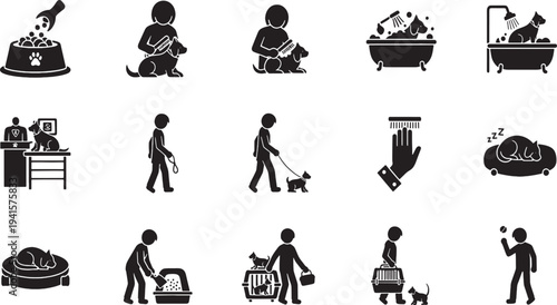 Gemini said

Set of religious icons and symbols featuring black vector silhouettes and stick figure pictograms of a diverse family and business group