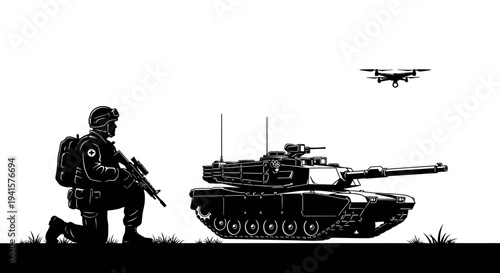 Soldier, Tank, and Drone: Modern Warfare and Surveillance Technology