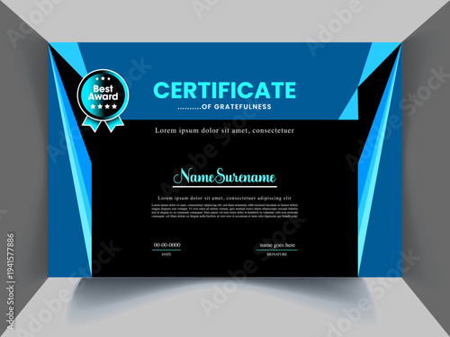 unique modern certificate design
