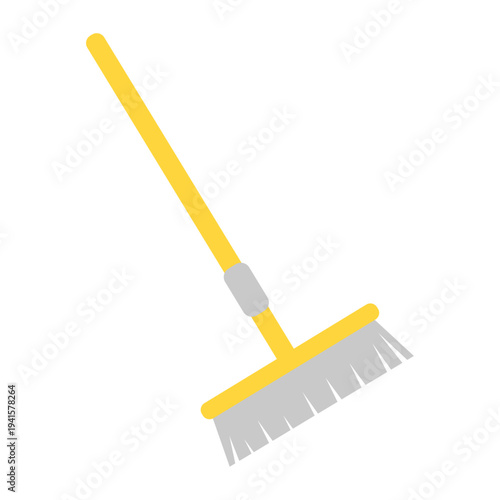 Floor mop cleaning tool vector illustration.