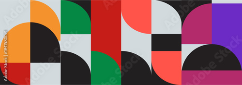 Modern Horizontal Abstract Geometric Background with Stylish Pattern Design for Website Header, Banner, Presentation Slide, Social Media Cover, and Creative Digital Layout