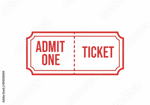 admit one ticket