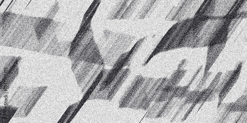Abstract monochrome geometric pattern with diagonal strokes and granular texture, offering a modern and dynamic visual for digital backgrounds and artistic compositions