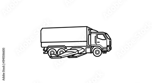 Heavy Duty Truck with Trailer Bed and Winch for Vehicle Transport