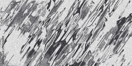 Dynamic abstract grayscale image with slanted lines and granular texture, conveying motion and energy for modern backgrounds and graphic design elements