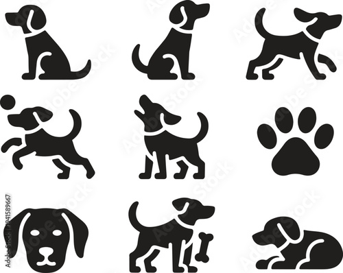 Dog Icons & Silhouettes