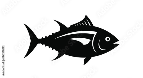 Black silhouette of a fish