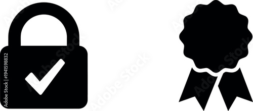 Secure and verified icon set