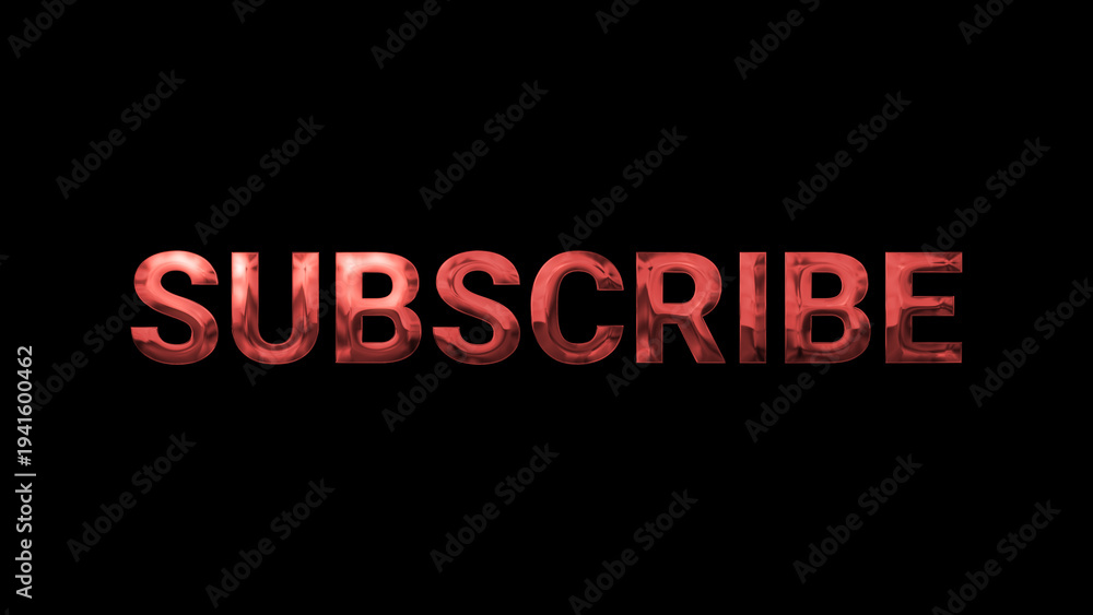 Obraz premium subscribe red text color illustration