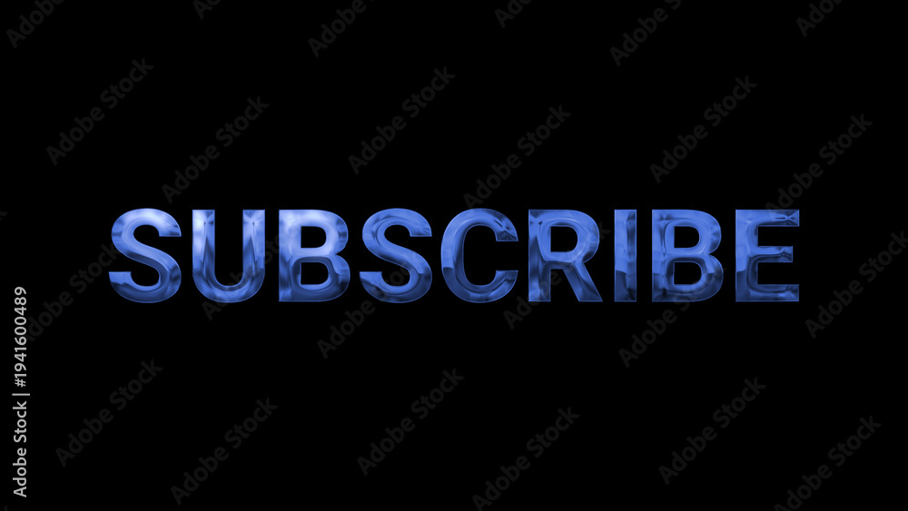 Fototapeta premium subscribe blue text color illustration