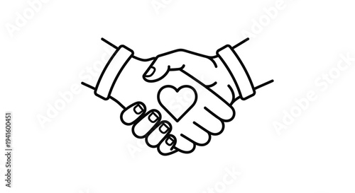 Heart hands gesture vector