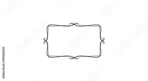 Ornate decorative frame with flourish details
