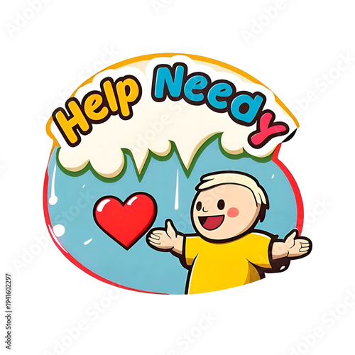 Help Needy Compassion Illustration