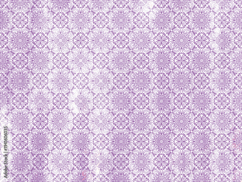 aged purple tile/floral wallpaper pattern