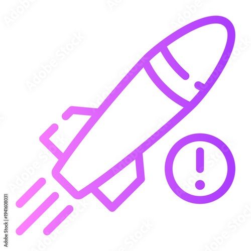 warning gradient icon