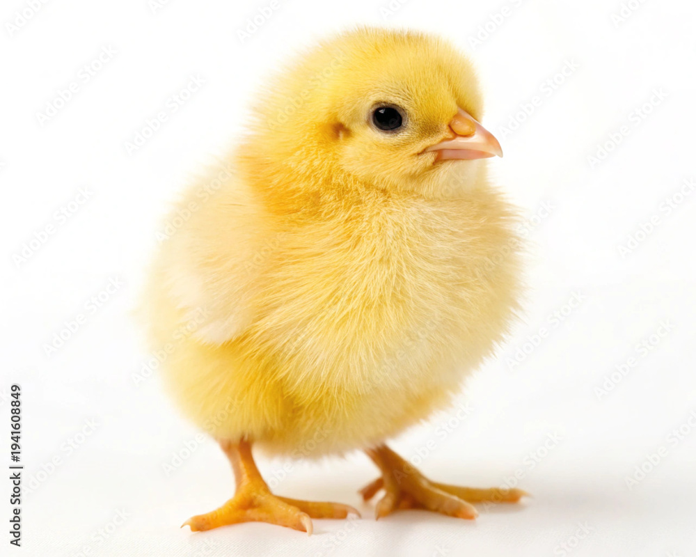 Obraz premium baby chicken isolated on white background