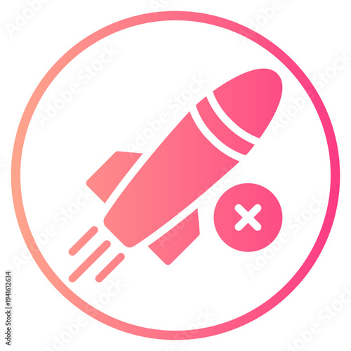 delete gradient icon