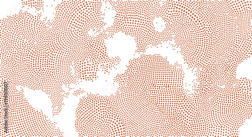 Abstract background texture with organic speckled pattern in rust orange and white