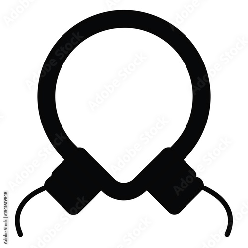 magnifying glass on black background