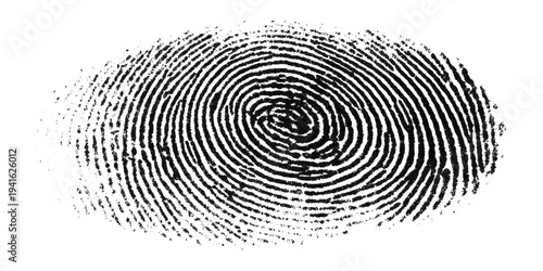 Abstract black fingerprint texture with grunge distressed pattern background.