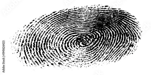 Abstract black fingerprint texture with grunge distressed pattern background.