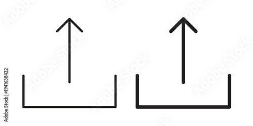 Export icon concept. Silhouette, glyph symbol. Isolated design.