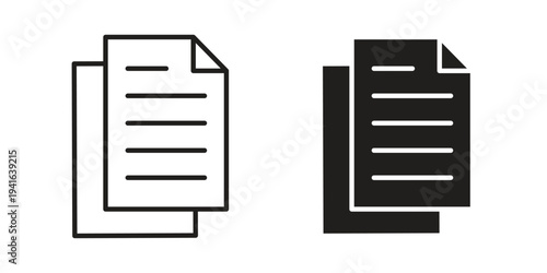 File icon concept. Silhouette, glyph symbol. Isolated design.