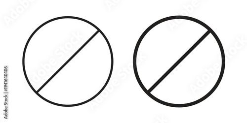 Forbidden icon concept. Silhouette, glyph symbol. Isolated design.