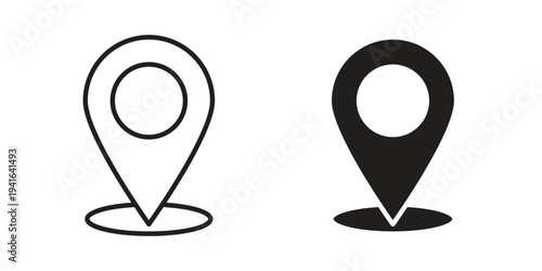 Gps icon concept. Silhouette, glyph symbol. Isolated design.