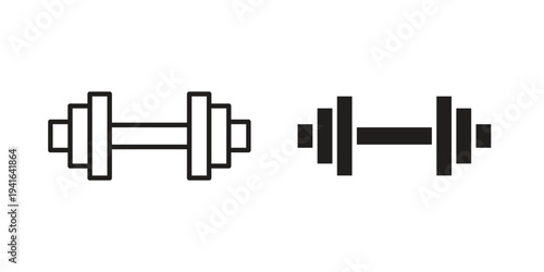 Gym icon concept. Silhouette, glyph symbol. Isolated design.