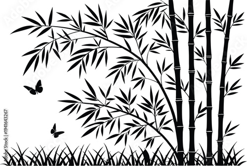 Bamboo Grove Natural Forest Scene. Bamboo Grove Asian Nature Landscape. Bamboo Grove Green Forest Path. Bamboo Grove Peaceful Nature Scene. Bamboo Grove Tropical Forest View. Bamboo Grove Serene