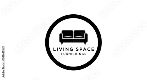 Living Space Furnishings Logo Design Element.