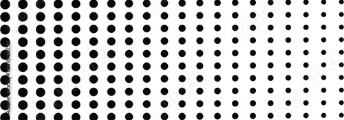 Black polka dot seamless pattern with white dots repeating geometric background for festive design. Halftone minimalist abstract wall in diagonal lines. Vector eps 10.