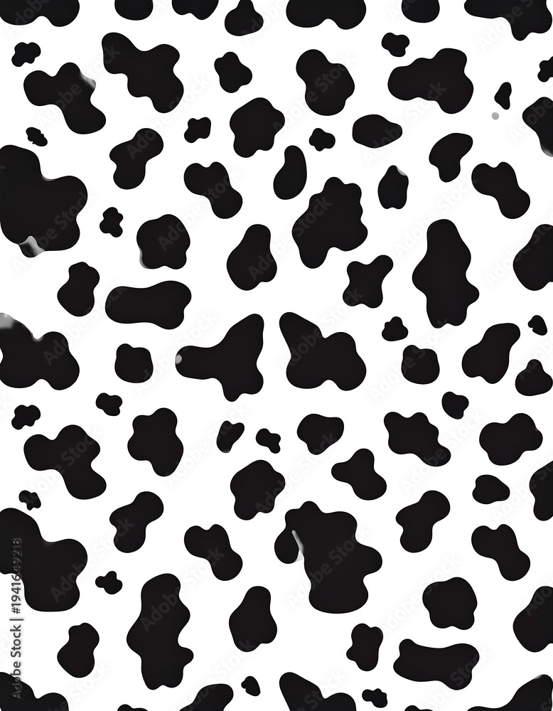 Obraz premium Random black spots on white