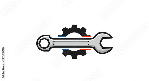 Adjustable Wrench Tool with Cogwheel.